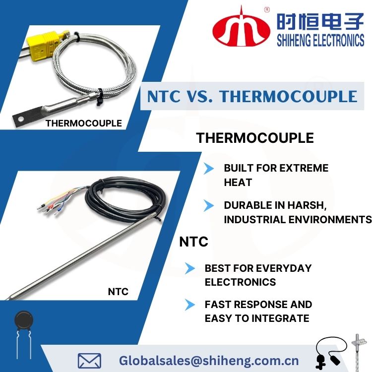 NTC vs. Thermoelement: Welchen Temperatursensor sollten Sie wählen?